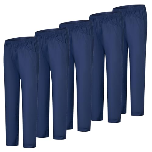 MISEMIYA Paquetes de 5 Unidades - PANTALÓN Sanitarios Unisex Cintura ELÁSTICA UNIFORM