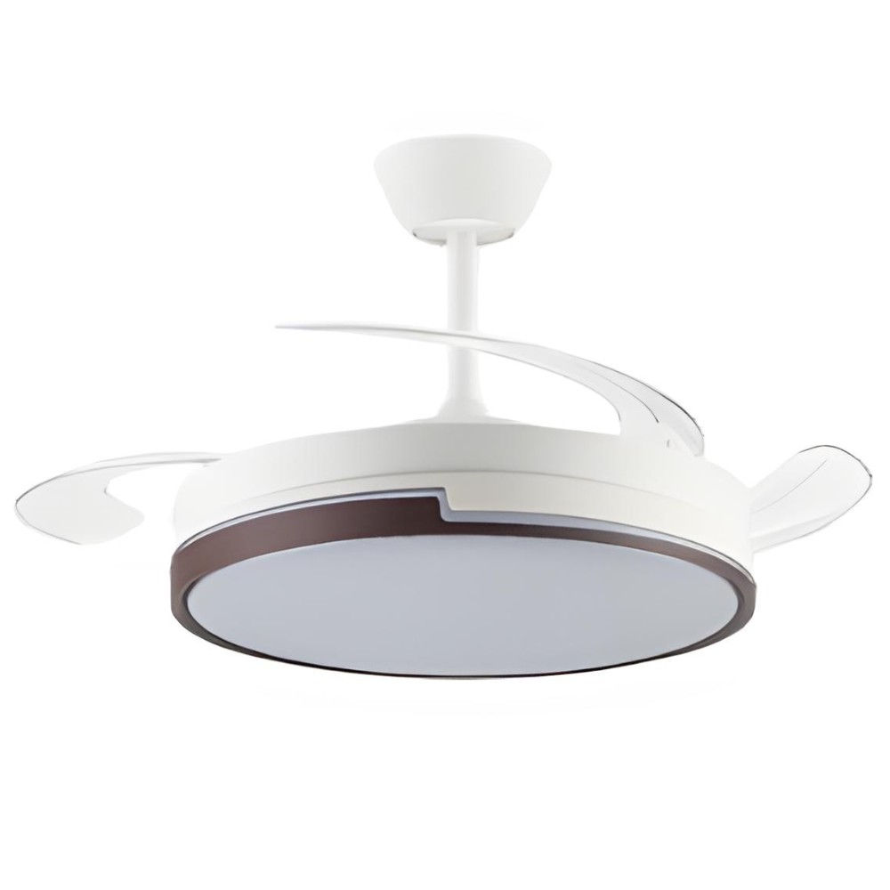 Ventilador de techo con motor DC modelo Plumax, 5 acabados a elegir, Tecnologia Led 4