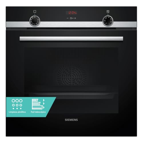 Siemens - Horno, iQ300, humidClean, perfectCooking 3D, negro, HB514AER4 | Facilita la